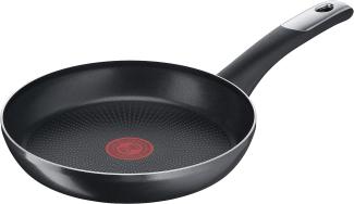 Tefal C38806 Hard Titanium Essential Bratpfanne 28 cm | Antihaftversiegelung mit Titanpartikeln | Thermo-Signal Temperaturanzeiger | spülmaschinengeeignet | Made in France | Schwarz