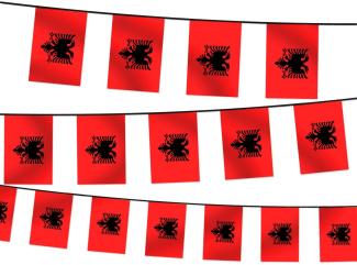 Wimpelkette WM EM Länderfahnen Girlande Fahnenkette Fanartikel Wimpel Albanien