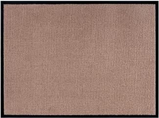 Teppich Boss waschbare In- & Outdoor Fußmatte Uni einfarbig - 80x120x0,7cm
