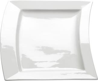 Maxwell & Williams Sway Platte Eckig, Tablett, Servierplatte, Eckig, Porzellan, Weiß, 30. 5 cm, JX31022