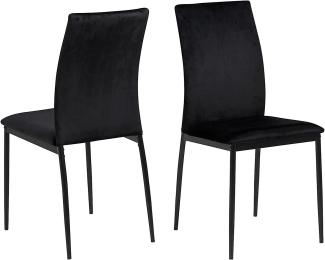 Set 4x Demina Esszimmerstuhl schwarz Stuhl Stühle Esszimmer Küche Küchenstühle