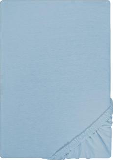 biberna Jersey-Spannbetttuch 0077155 blau 1x 140x200 cm - 160x200 cm