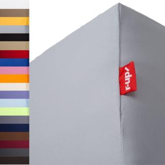 r-up Passt Spannbettlaken 90x200-100x200 bis 35cm Höhe viele Farben 100% Baumwolle 130g/m² Oeko-Tex stressfrei auch für hohe Matratzen (Silbergrau)