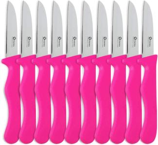 METALTEX CHROMOTHERAPY Basic Gemüsemesser 18,5 cm - RHODAMINE - (Pink-Rot) / Messer