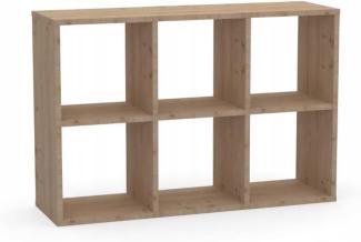 Kallax Regal 2x3 - Bücherregal 100 x 67,4 cm - Raumteiler Regal - Würfelregal für Wohnzimmerund Büro - Regal Würfel mit 6 Fächern - Aufbewahrung Regal