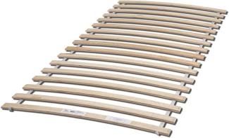 Rollrost aus stabilen Federleisten für Liegefläche 90 x 200 cm - Hochwertiger Lattenrost aus Birkenschichtholz - 90 x 1 x 192,5 cm (B/H/T)