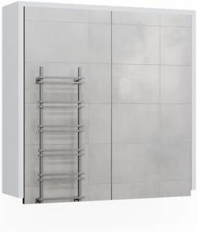 Vicco Spiegelschrank Maltin Weiß Anthrazit 60 x 60 cm Badezimmer