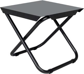 Crespo Camping Beistelltisch AP290 Tisch Klapptisch Falttisch Klappbar Alu 50kg, Aluminium, Schwarz, ‎Einheitsgröße