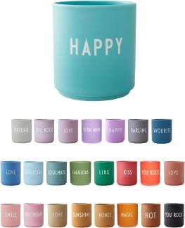 Design Letters Becher Favourite Cup Happy Aqua 10101002AQUAHAPPY