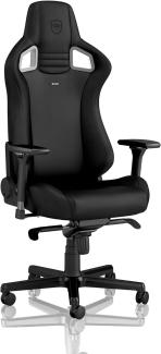 noblechairs Epic Gaming Stuhl - Bürostuhl - Schreibtischstuhl - Hybrid-Kunstleder - Inklusive Kissen - Black Edition