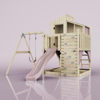 PolarPlay Spielturm Lotta aus Holz in Rosa