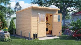 Alpholz Gerätehaus Alster Gerätehaus aus Holz Geräteschrank mit 19 mm Wandstärke Gartenhaus