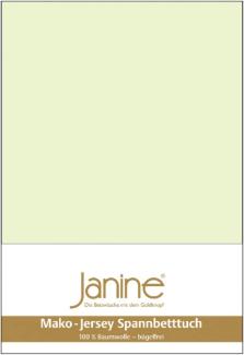 Janine Spannbetttuch MAKO-FEINJERSEY Mako-Feinjersey limone 5007-06 150x200