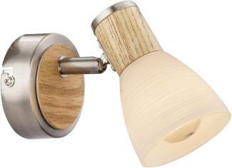 Globo Wandleuchte Innen Wandlampe Wandstrahler Holz Optik Flur 54352-1