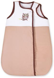 Baby Schlafsack Winterschlafsack/Sommerschlafsack für Jungen und Mädchen 70cm, Modelle:Kleine Eule Beige