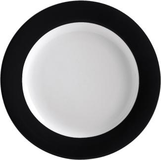 Brunch-Teller 23 cm Pronto Colore Schwarz Kahla Frühstücksteller - Mikrowelle geeignet, Spülmaschinenfest