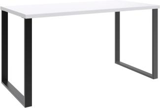 Schreibtisch >HOME DESK< in weiß - 140x75x70cm (BxHxT)