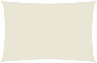 Sonnensegel Oxford Gewebe Rechteckig 2 x 4 m Creme