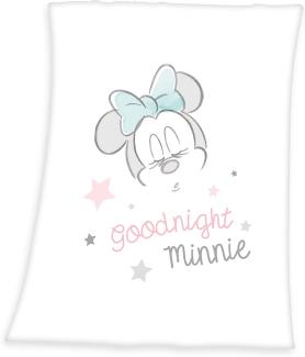 Disney Babydecke Minnie Mouse Flauschdecke Kuscheldecke Krabbel Decke Tagesdecke