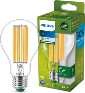 Philips Classic LED-A-Label Lampe 75W E27 Kaltweiß klar 1er P