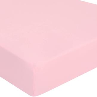 DuDu N Girlie Spannbettlaken für Kinderbett, Baumwoll-Jersey, Pink