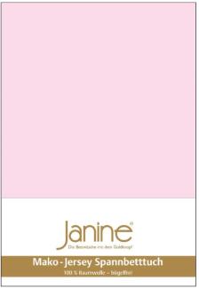 Janine Spannbetttuch 5007 Mako Jersey 140/200 bis 160/200 cm zartrosa Fb. 11
