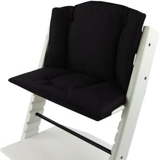 Bambiniwelt Sitzkissen, kompatibel mit Stokke 'Tripp Trapp' Hochstuhl, uni schwarz