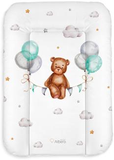 Wickelauflage 50x70 Wickelunterlage Abwaschbar für Wickelkommode Wasserdicht Wickeltisch Zubehör Wickeltischauflage Teddybär Baby Changing Mat