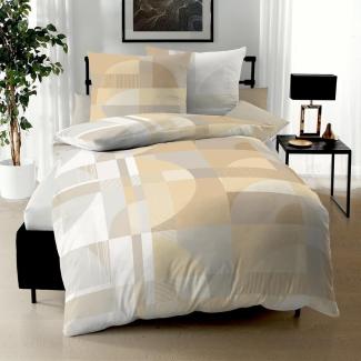 Kaeppel Mako-Satin Bettwäsche Diversity gold | 135x200 cm + 80x80 cm