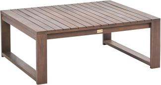 Gartentisch 90 x 75 cm Dunkler Holzfarbton TIMOR