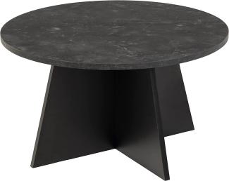 Axis Couchtisch 70cm schwarzer Marmordruck schwarz Tisch Beistelltisch Sofatisch