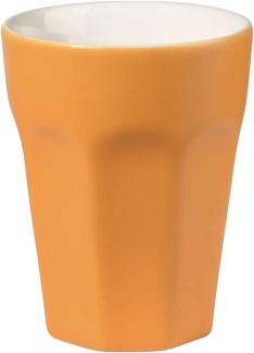ASA Selection ti amo colore Becher Cappuccino, Cappuccinobecher, Kaffeetasse, Tasse, Steingut, Mango, 250 ml, 5180225