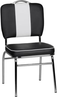 Wohnling Stuhl ELVIS schwarz/weiß
