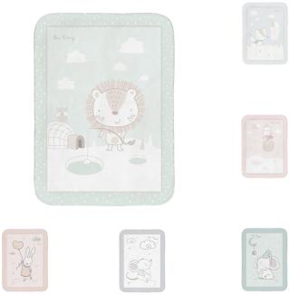 Kikkaboo Babydecke Super Soft 110 x 140 cm kuschelige Babydecke aus Fleece grün