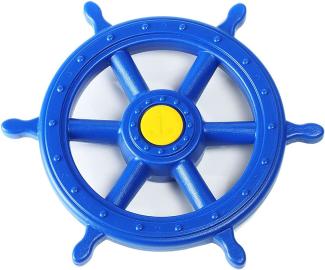 Gartenpirat Steuerrad Schiff Spielturm XXL Kunststoff blau Zubehör für Kinder Spielgerät