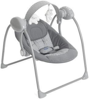 Chicco Relax & Play Hollywoodschaukel mit automatischem Schaukel für Babys, verstellbar in 5 Geschwindigkeiten, kompakter Verschluss – von Geburt bis 9 kg – Grau – Dunkelgrau, Dubkelgrau