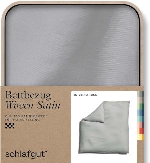 Schlafgut Woven Satin Bettwäsche | Bettbezug einzeln 200x200 cm | grey-light