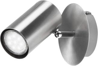 LED Wandstrahler FAINA einflammig in Silber matt - Spot dreh-und schwenkbar
