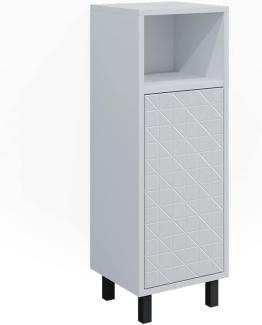 Vicco Badschrank Agasta 30cm, schmaler Schrank für Badezimmer in weiß