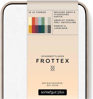 Schlafgut Frottee Spannbetttuch Frottex | 90x190 - 100x200 cm | full-white