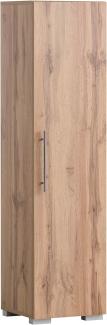 Schildmeyer Carlos Highboard, Holzwerkstoff, Eiche Landhaus Dekor, 36,3 x 34,7 x 142,7 cm