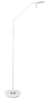 LED Stehleuchte MONZA dimmbar mit Flexarm, Höhe 145cm, Weiß