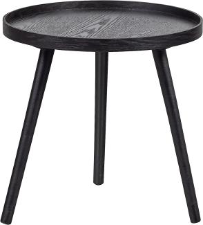 Beistelltisch Mesa M - ø45cm - Schwarz - MDF / Kiefer von Woood