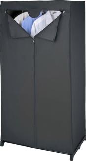 Tragbarer Klappschrank Deep Black WENKO, praktisches Möbelstück mit Reißverschluss schützt vor Staub - WENKO