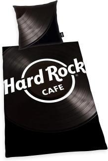 Herding Bettwäsche Hard Rock Cafe Schallplatte schwarz