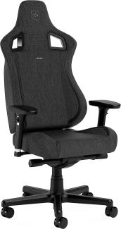 noblechairs Epic Compact TX Gaming Stuhl, Bürostuhl, Schreibtischstuhl, Kopf- und Lendenstütze, Atmungsaktives Textilgewebe, Entwickelt für Nutzer bis 120 kg und 1,7 Meter Hoch, Anthrazit