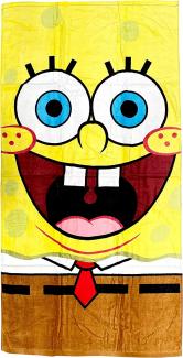 strandtuch Spongebob junior 140 x 70 cm Baumwolle gelb