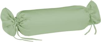 Fleuresse Mako-Satin-Kissenbezug uni colours Farbe jadegrün 1525 40/15