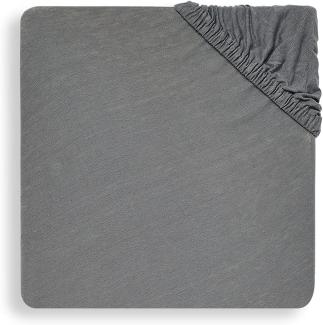 Jollein Jersey Spannbettlaken Storm Grey 40 x 80 / 90 cm Grau