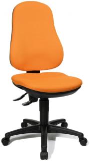 Hochwertiger Drehstuhl orange Bürostuhl ergonomische Form Made in Germany